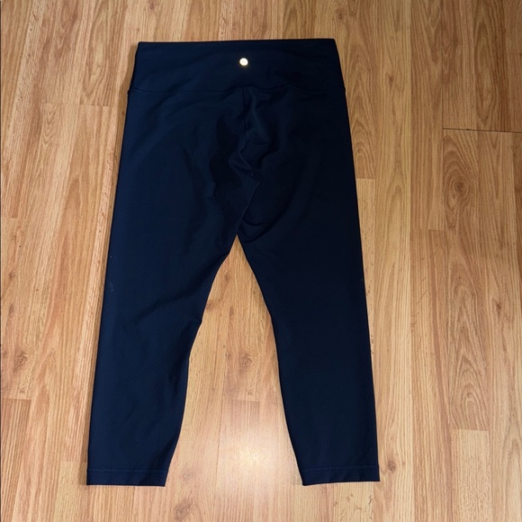 Lululemon Wunder Train High Rise Crop Leggings Size 14 True Navy - Picture 5 of 5
